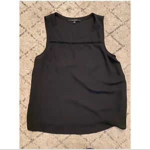 Black tank with lace back